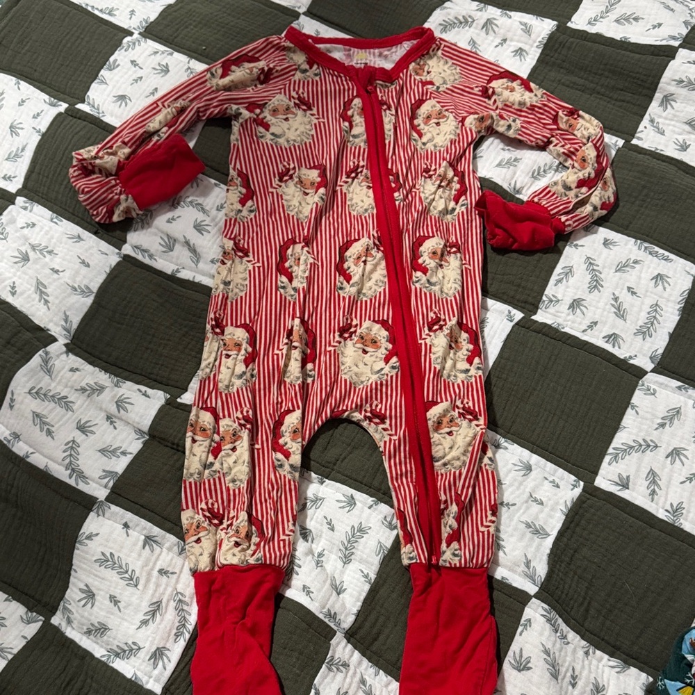 Bamboo vintage Santa zippy